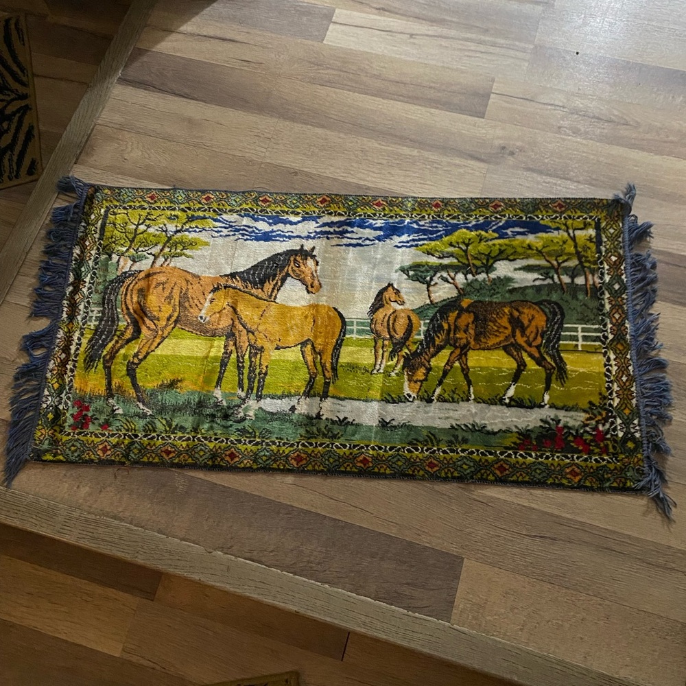 Velveteen horse tapestry